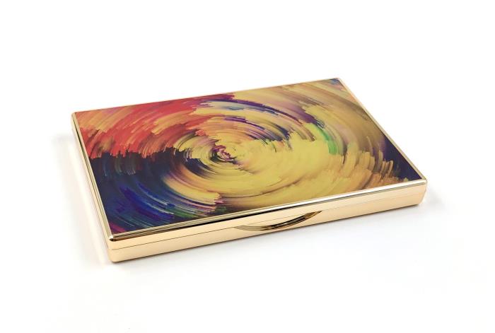 Colorful Swirl Pattern Rectangular Compact 